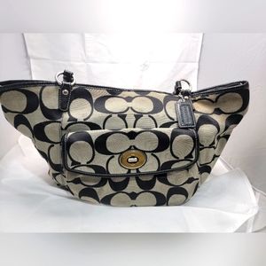 Coach large tote signature f14658